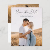 Modernes Script-Foto spart das Datum (Vorne/Hinten)