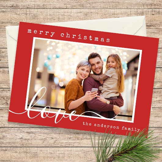 Modernes Script-Foto Weihnachten