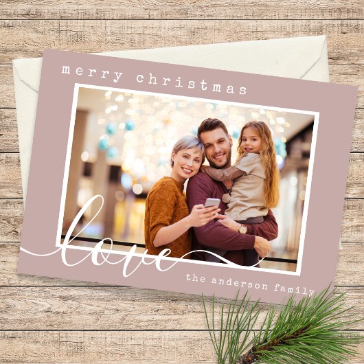 Modernes Script-Foto Weihnachten
