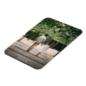 Modernes Script-Foto zum Hochfahren von Datumsvorl Magnet (Linke Seite)