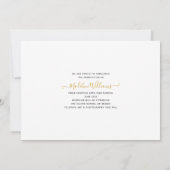 Modernes Script-FotoCollage 2025 Abschluss Ankündigung (Rückseite)