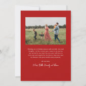 Modernes Script Frohe Weihnachten Einfaches Foto (Rückseite)