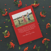 Modernes Script Frohe Weihnachten Einfaches Foto