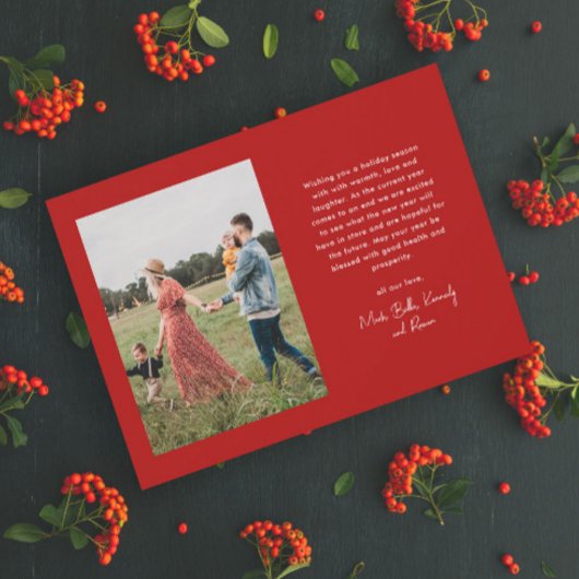 Modernes Script Frohe Weihnachten Einfaches Foto