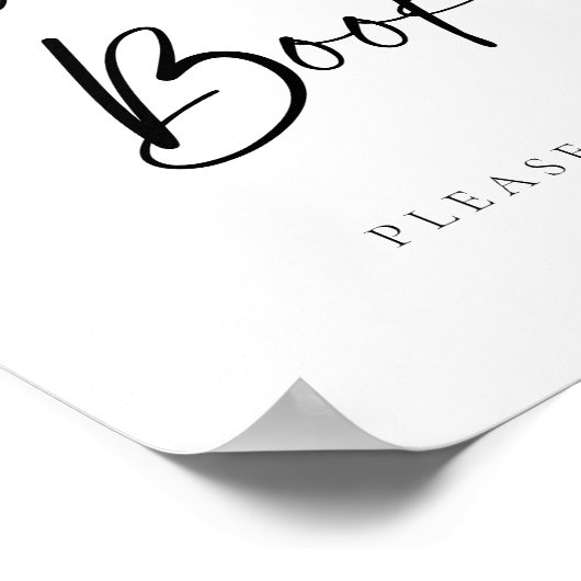 Modernes Script Gästebuch (Ecke)