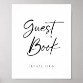 Modernes Script Gästebuch (Vorne)