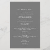 Modernes Script Geblüht, Gray Paper Programm Flyer (Hinten)