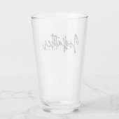 Modernes Script Godvater etablierte Date Glass Cup Glas (Rückseite)