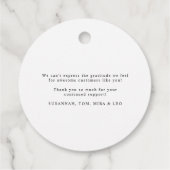 Modernes Script Gold Heart Happy Holiday Business Geschenkanhänger (Rückseite)