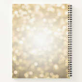 Modernes Script Gold Lights 30. Geburtstag GÄSTEBU Notizblock (Rückseite)