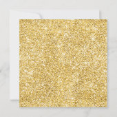 MODERNES Script Gold Lila Frame Party Einladung (Rückseite)