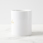 Modernes Script Gold Personalisierte Bridesmaierka Jumbo-Tasse (Vorderseite)