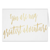 Modernes Script Gold "You are my best este adventu (Vorderseite (Horizontal))