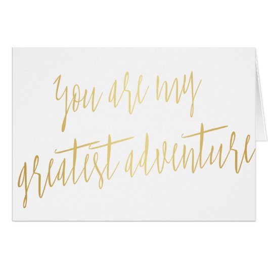 Modernes Script Gold "You are my best este adventu (Vorderseite (Horizontal))