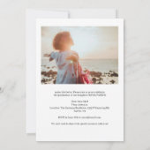 Modernes Script Graduate 2 Foto Abschluss Einladung (Rückseite)