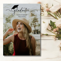 Modernes Script Graduate 2 Foto Abschluss