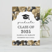 Modernes Script Graduate Ankündigung (Stehend Vorderseite)