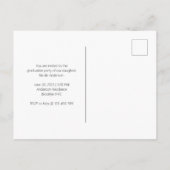 Modernes Script Graduate Arch Foto Einladung Postkarte (Rückseite)