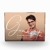 Modernes Script Graduate Foto Block (Vorderseite)