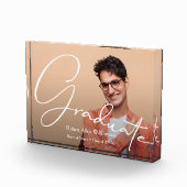 Modernes Script Graduate Foto Block (Rechts)