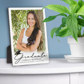 Modernes Script Graduate Foto Keepake Fotoplatte