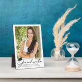 Modernes Script Graduate Foto Keepake Fotoplatte (Seite)