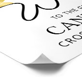 Modernes Script Graduate Foto Script Willkommen Poster (Ecke)