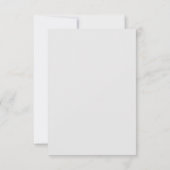 Modernes Script Gray Wedding RSVP Karte (Rückseite)