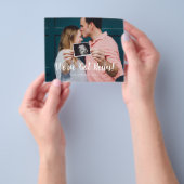 Modernes Script Green Wir haben News Pregnancy Got Flyer (Gruppe)