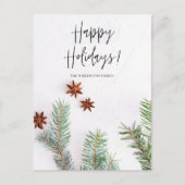 Modernes Script Happy Holidays Weihnachten Weihnac (Vorderseite)