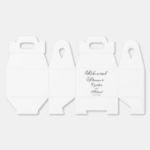 Modernes Script Hochzeitsessen Probe Geschenkschachtel (Ungeklappt)