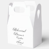 Modernes Script Hochzeitsessen Probe Geschenkschachtel (Offen)
