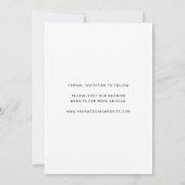 Modernes Script-Hochzeitsskripte-Foto Save The Date (Rückseite)