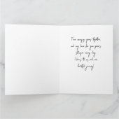 Modernes Script Hot Pink Valentine Custom Foto Karte (Innenseite)