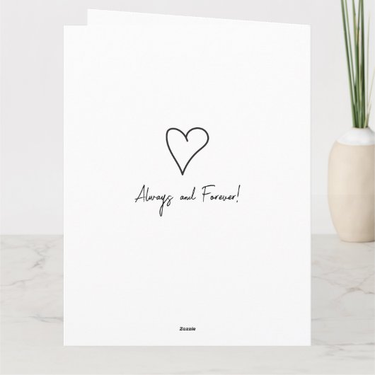 Modernes Script Hot Pink Valentine Custom Foto Karte (Rückseite)