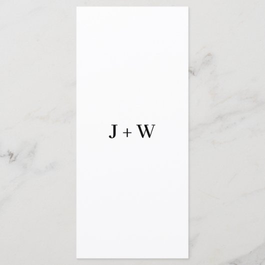 Modernes Script I spy Hochzeitsspiel Empfang Foto Menükarte (Rückseite)