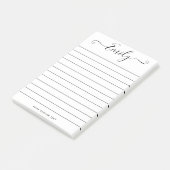 Modernes Script Individuelle Name Message Chic Per Post-it Klebezettel (angewinkelt)