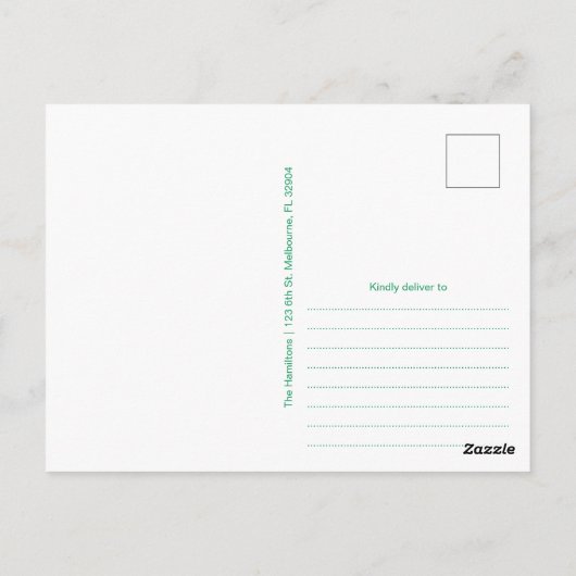 Modernes Script Irish Blessing St. Patrick's Day Postkarte (Rückseite)