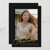 MODERNES SCRIPT-KALLIGRAFISCHERUF | ABSCHLUSS ANKÜNDIGUNG (Vorne/Hinten)