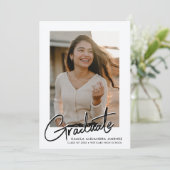 MODERNES SCRIPT-KALLIGRAFISCHERUF | ABSCHLUSS ANKÜNDIGUNG (Stehend Vorderseite)