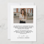 MODERNES SCRIPT-KALLIGRAFISCHERUF | ABSCHLUSS ANKÜNDIGUNG (Rückseite)