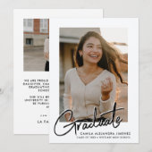 MODERNES SCRIPT-KALLIGRAFISCHERUF | ABSCHLUSS ANKÜNDIGUNG (Vorne/Hinten)