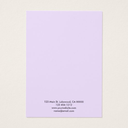 Modernes Script Light Lila (Rückseite)