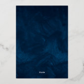 Modernes Script Light String Housewarming Party Go Folieneinladung (Rückseite)