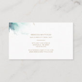 Modernes Script Marble Agate Abstrakt Pattern Visitenkarte (Rückseite)