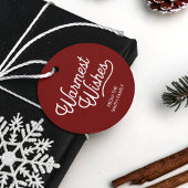 Modernes Script Minimalistisch Classic Weihnachten Geschenkanhänger