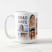 Modernes Script Multi Foto Abschluss Graduate Kaffeetasse (Links)