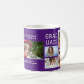 Modernes Script Multi Foto Abschluss Graduate Kaffeetasse (VorderseiteRechts)