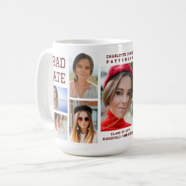 Modernes Script Multi Foto Abschluss Graduate Kaffeetasse