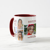 Modernes Script Multi Foto Abschluss Graduate Tasse (Vorderseite Links)